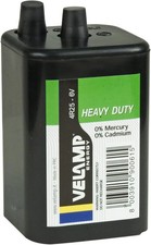 Velamp Square Battery 4R25 Zinc Carbon, 6V. for Torches, Street Einzelpack