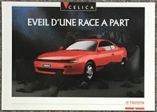 TOYOTA CELICA RANGE Car Sales Spec Leaflet c1990 FRENCH TXT COUPE Liftback