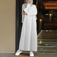 Women Ladies Robe Dubai Abaya Kaftan Muslim Islamic Jilbab Long Maxi Dress