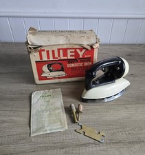 Vintage Tilley Parafin Iron Orignal Box With Instruction Book, Little Spanner
