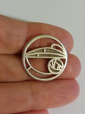 Vintage CJL Carrick 925 Silver Small Brooch 3.5g, Full Hallmark.