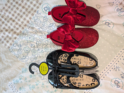 Girls red glitter shoes - red,