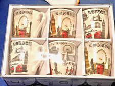 Set of 6 London Souvenir Mugs