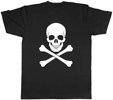 Skull and Crossbones Gothic Unisex Mens Womens T-Shirt Tee