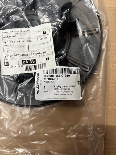 Wheel centre hub - vw, cap