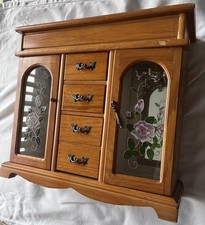 Vintage Wood Jewellery Box