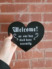 Gothic Sign Banner Home wall