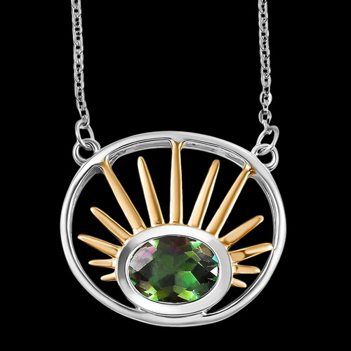 Mystic topaz gold platinum - topaz, &