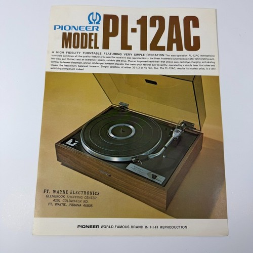 Pioneer 12ac turntable - pioneer,
