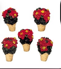 Lemax Poinsettia Set Of 5