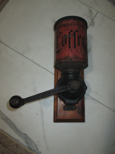 Antique early wall mount - wall, red