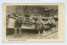 Fishing Boat Fishwifes Auchmithie Scotland Postcard Used Postally 1904