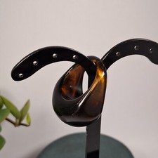 Large Brown Amber Tone Resin