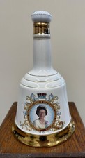 Wade Commemorative Bells Whisky porcelain bottle for Queen’s  60th Birthday 1986