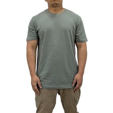 Mens T Shirt Pullover Crew Neck Short Sleeve Summer Top Casual Tee Solid Colour
