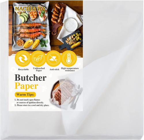 Pieces white butcher paper - butcher,