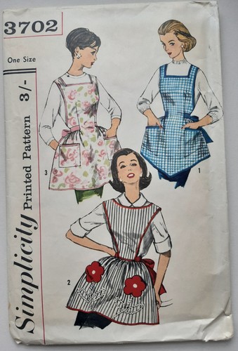 Vintage 1960 apron sewing - 1960's,