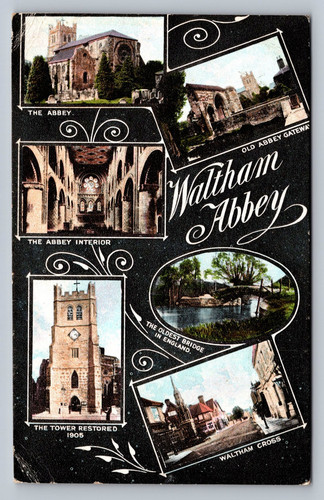 Postcard essex waltham - -,
