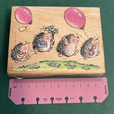 Penny Black Rubber Stamp - Partying 1445K - Margaret Sherry Hedgehogs