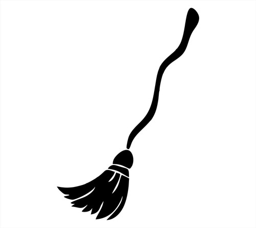 Broomstick witch wizard vinyl - broomstick,
