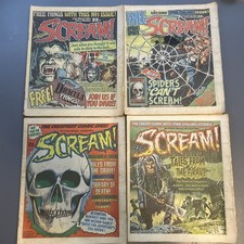 Scream Comic bundle. Rare UK