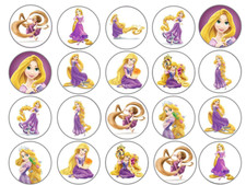 TOP QUALITY  20X 🍰RAPUNZEL🍰  edible Cake decoration cupcake toppers Icing