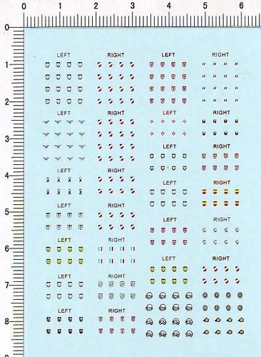 Decals wwii german helmet - 1/35,
