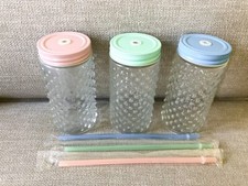 Mason drinking jars with straw