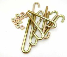 Pack of 10, M8 x 80mm J Bolts