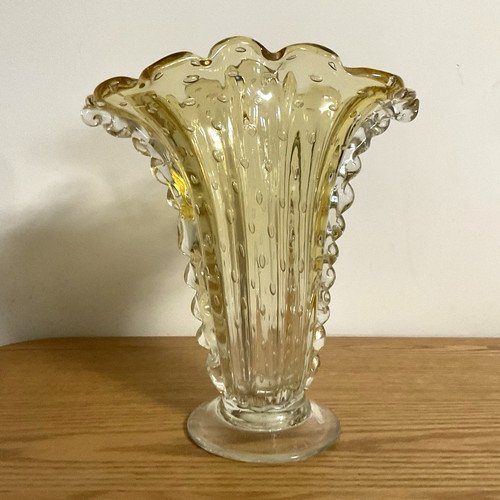 Murano art glass vase vintage - murano,