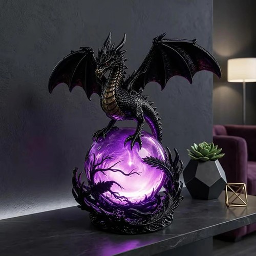 Halloween gothic dragon led - gothic,