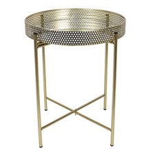 Gold Tray Metal Coffee Table