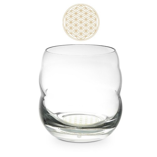 Energy glass gold flower - flower, of