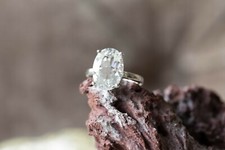 Petalite & Diamond Sterling