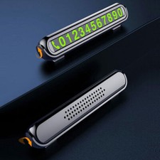 Car Temporary Parking Card Phone Number Card Plate Luminous Hidden Adhesive