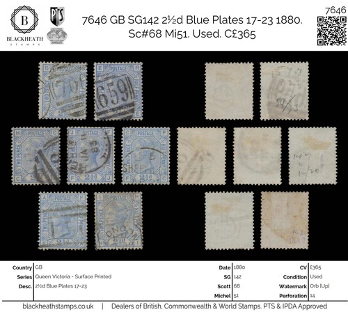 7646 sg142 blue plates - 7646,