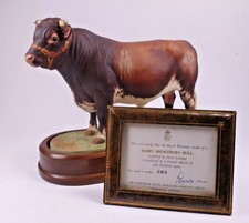 ROYAL WORCESTER DAIRY SHORTHORN BULL DORIS LINDNER RW3781 - PERFECT