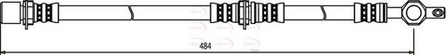 Apec hos3421 brake hose tube - hos3421,
