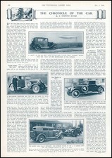 1930 ANTIQUE PRINT CARS SWIFT MIGRANT SALOON ETHERTON VAUXHALL VELOX FABRIC...
