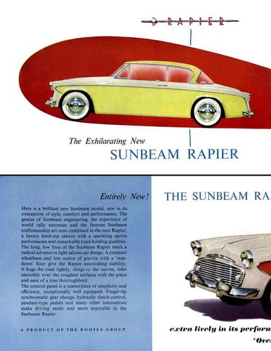 Sunbeam rapier 1956 - sunbeam,