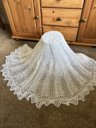 Hand knitted white - white, baby