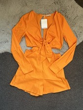 orange bershka linen style