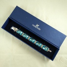 Swarovski Nirvana Blue Crystal Bracelet for Small Wrist under 6 inches, Boxed