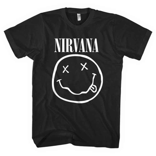 Nirvana shirt white smile - nirvana, t