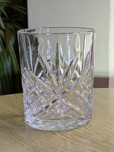 Crystal large whisky tumblers