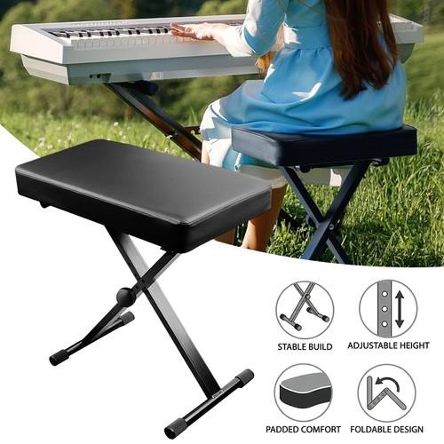 Height adjustable piano - height, bench