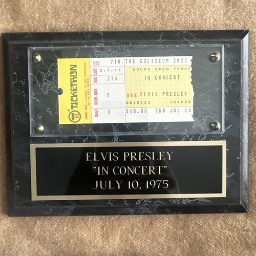 Elvis concert ticket - concert,