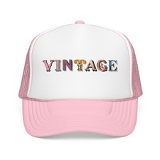 Vintage Lettering Foam Trucker