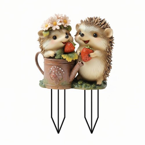 Acrylic statue flat hedgehog - statue,