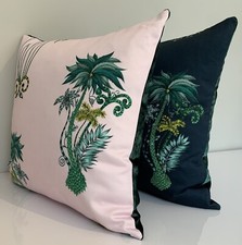 Emma Shipley JUNGLE PALMS Pink cushion cover 18”x 18”